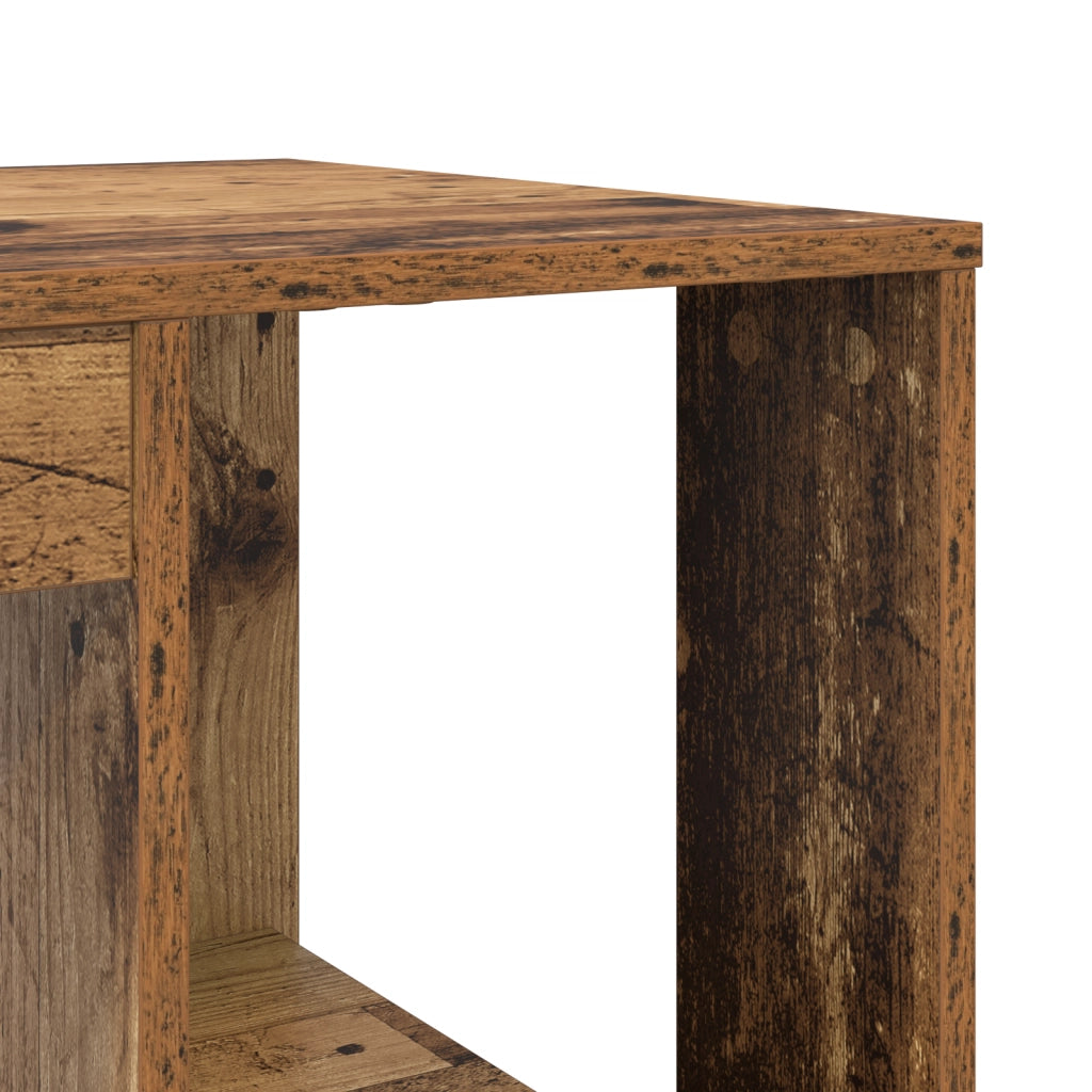 Scrivania Marrone Legno Vecchio Legno Massello di Recupero Standard