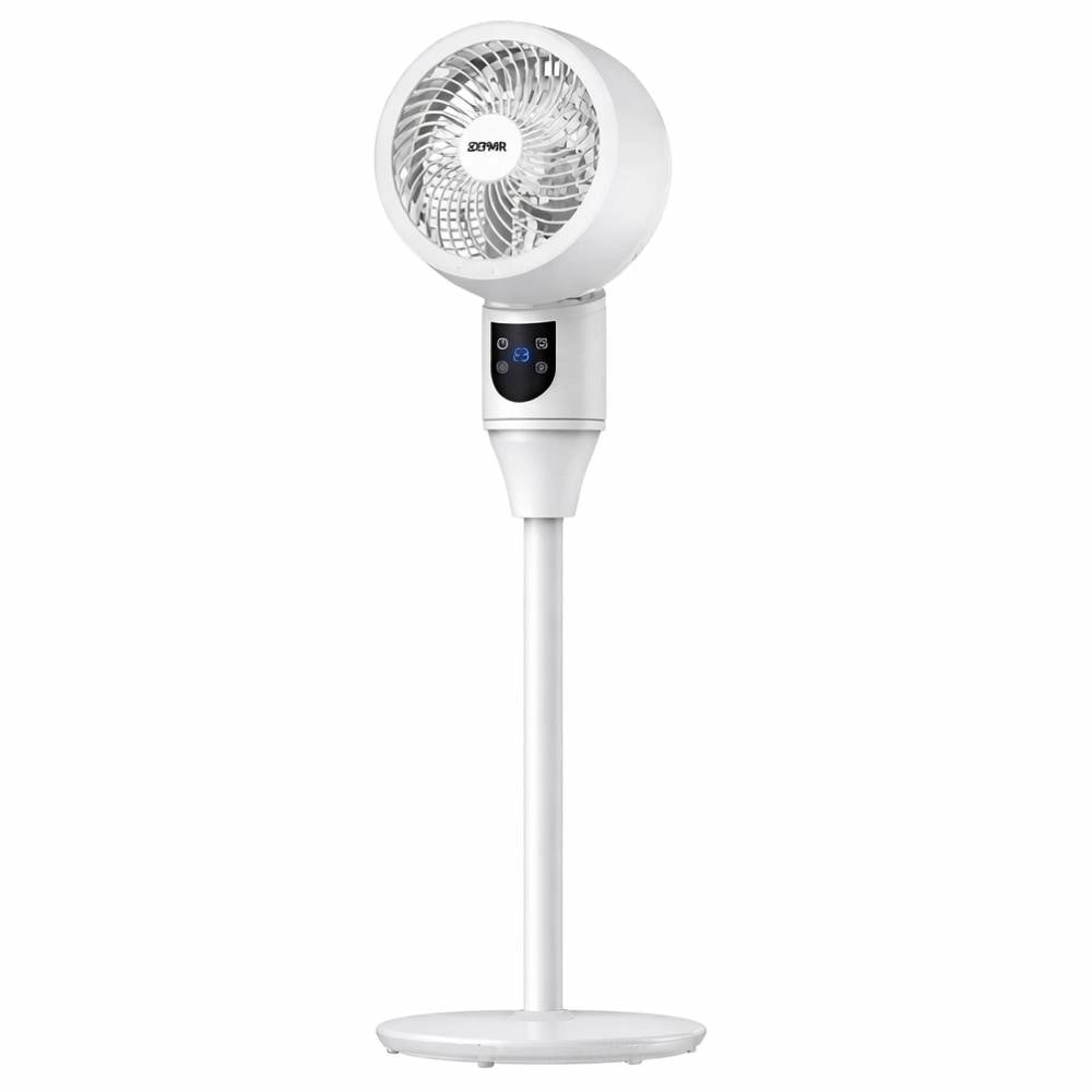 Ventilatore circolare a piantana zephir 3 velocità 3 altezze 45-65-90 cm *** colore bianco, confezione 1