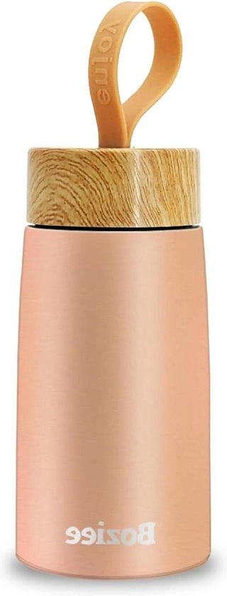 Bottiglia termica da 250 ml per bevande calde e fredde - BPA libero - flacone in acciaio inossidabile per uso quotidiano - arancione-rosa