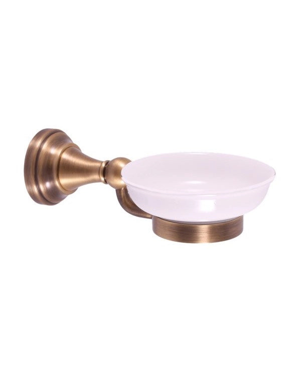 MORAVA Portasapone Retrò in Bronzo 19x11 x6,45 cm