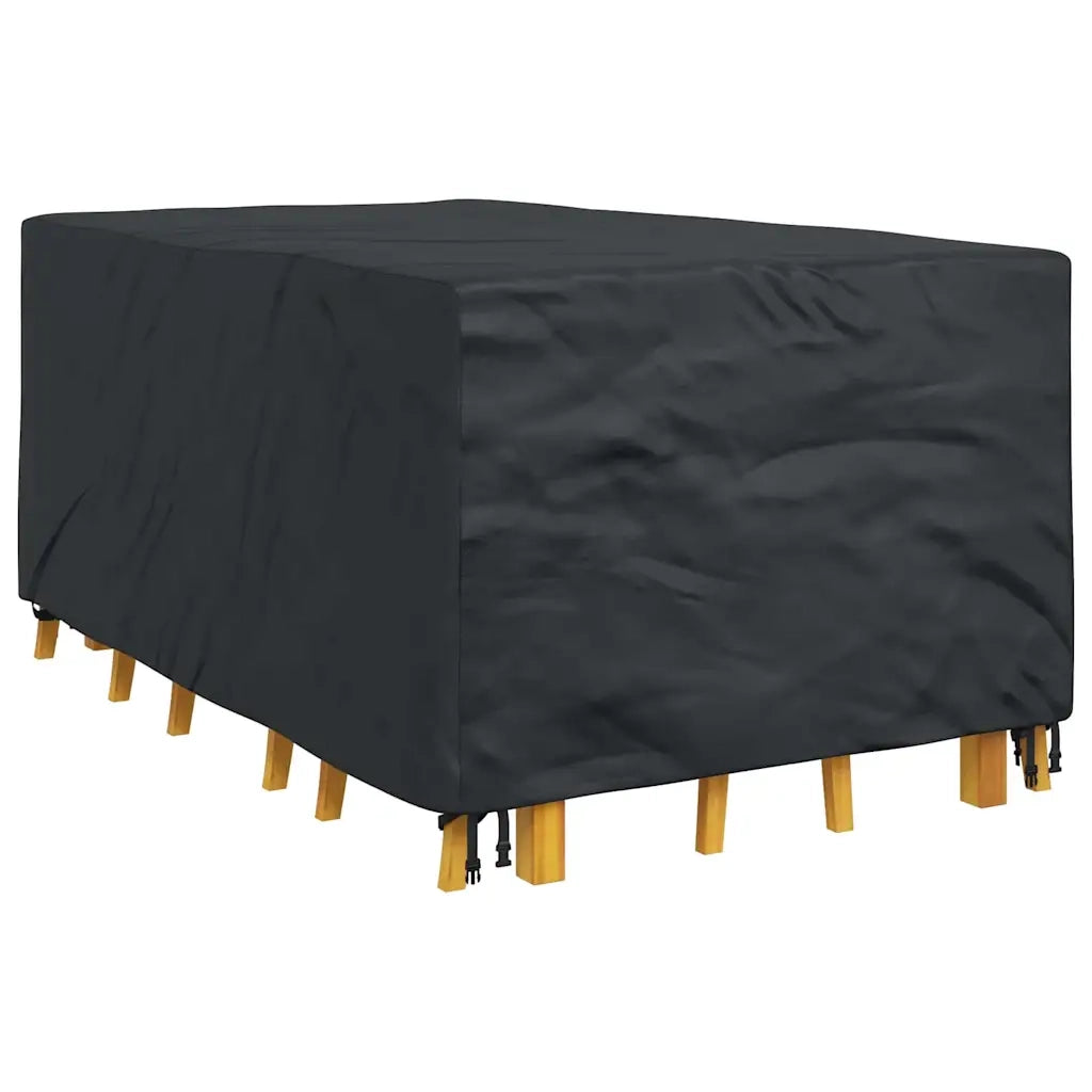 vidaXL Copertura per mobili da esterno Nero 143 x 225 x 90 cm 210D