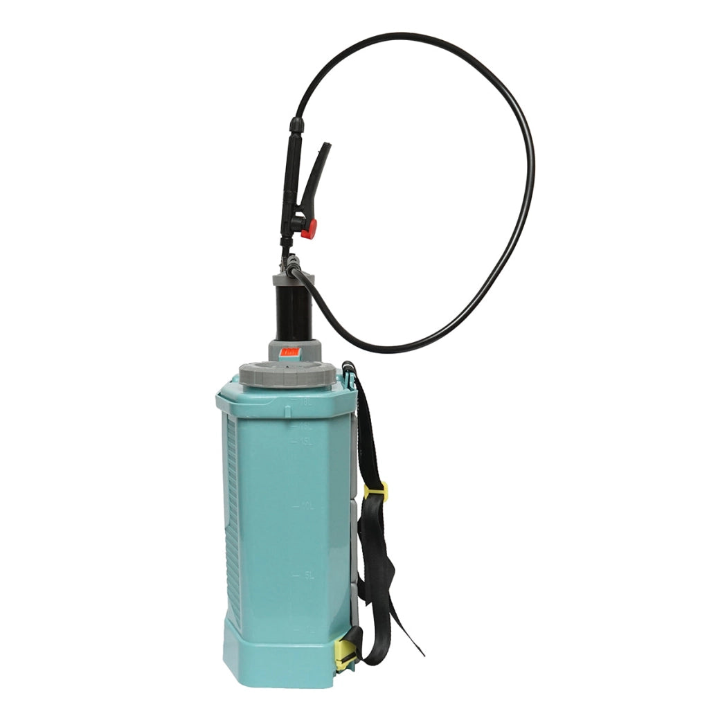 NEBULIZZATORE A SPALLA 18 L POMPA IRRORATRICE SPRUZZATORE Pompa a spalla manuale con serbatoio da 18L, 3 ugelli intercambiabili Breckner Germany