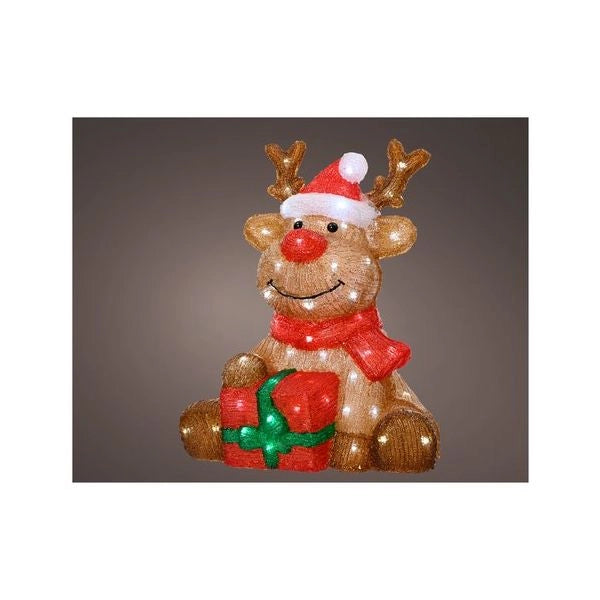 Decoro kaemingk 491326 lumineo renna acrilico
