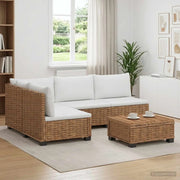 5 pz Set Lounge in Rattan con Cuscini GENDT Rattan naturale 3429872