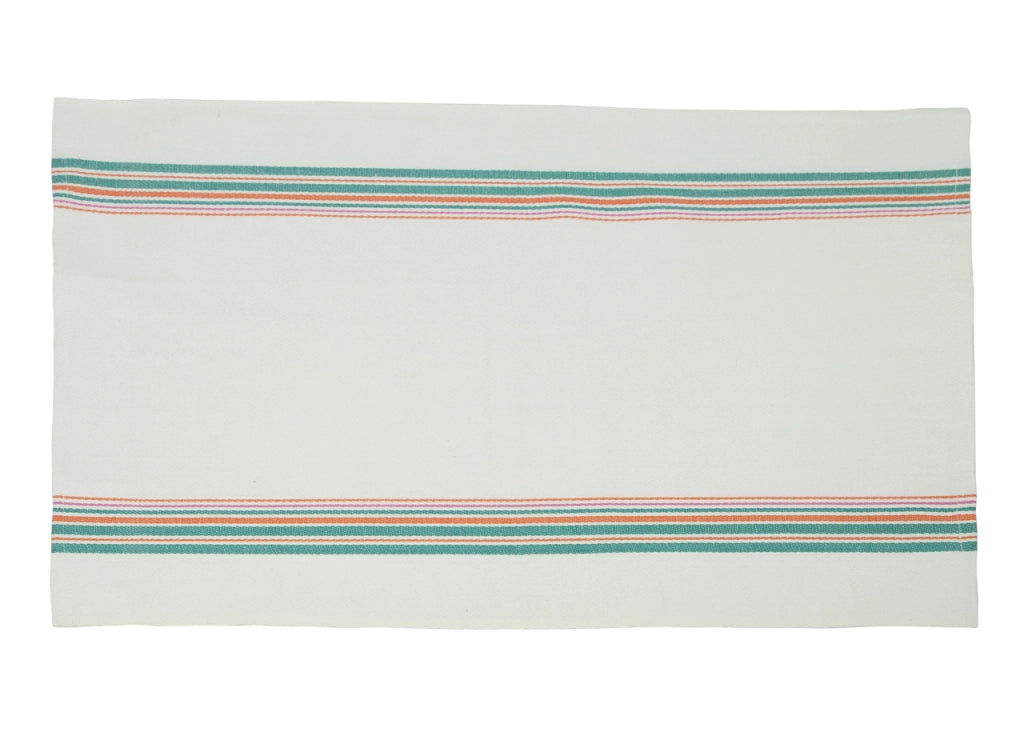 Set 6 Strofinaccio Asciugamano Cucina In Cotone Tinto Filo Modello Rinfranto