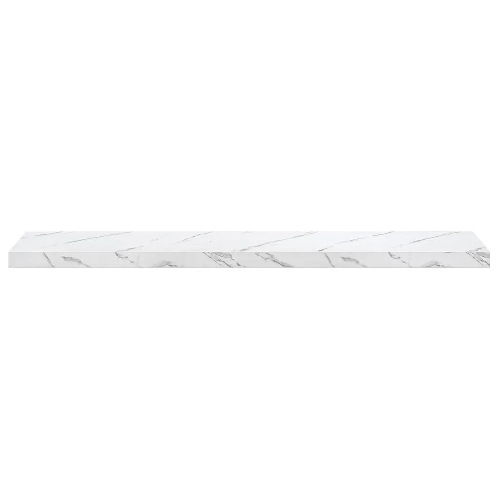 Scaffale da parete 4 pcs Marmo Bianco 120 x 23,5 x 4 cm 42019979