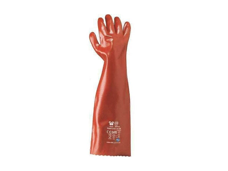 Guanti protezione chimica 17PVC antiacido Logica 35cm 45cm 60cm bordA~² taglia 10 - 60cm