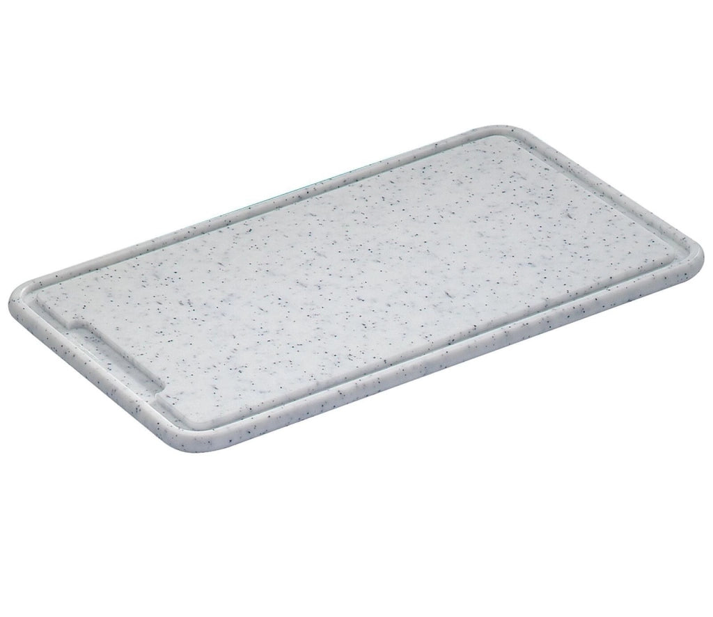 Zassenhaus 60072 Tagliere in Polietilene PE500 con Scanalatura per Liquidi e Piedini Antiscivolo colore Grigio