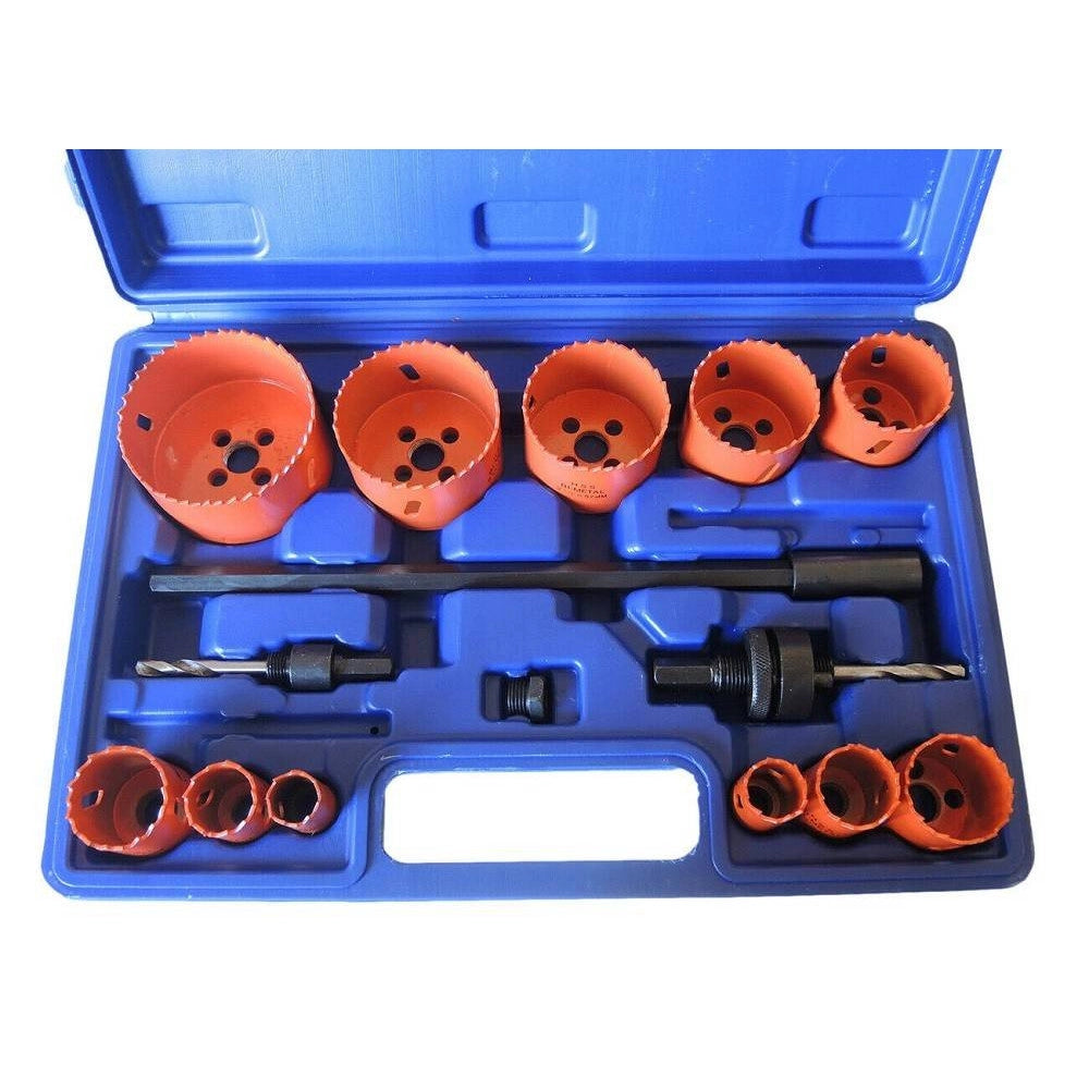 Trade Shop - Frese A Tazza Seghe Bi Metal Fresa Da Trapano Per Ferro Legno Alluminio 15pz -