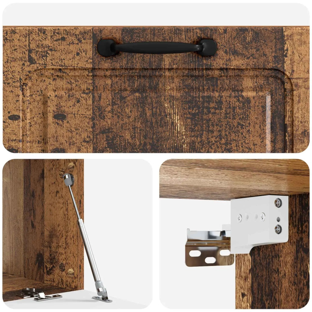 Mobile Porta TV da Muro Legno antico 78,5 x 41 x 30 cm 899373