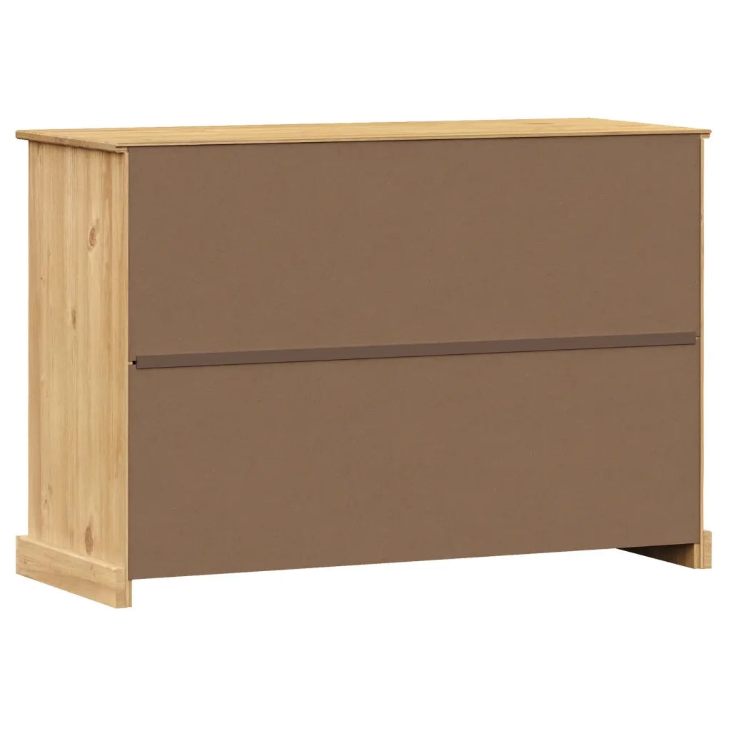 Credenza con Cassetti-Buffet-Armadio da cucina VIGO 113x40x75 cm Legno Massello di Pino