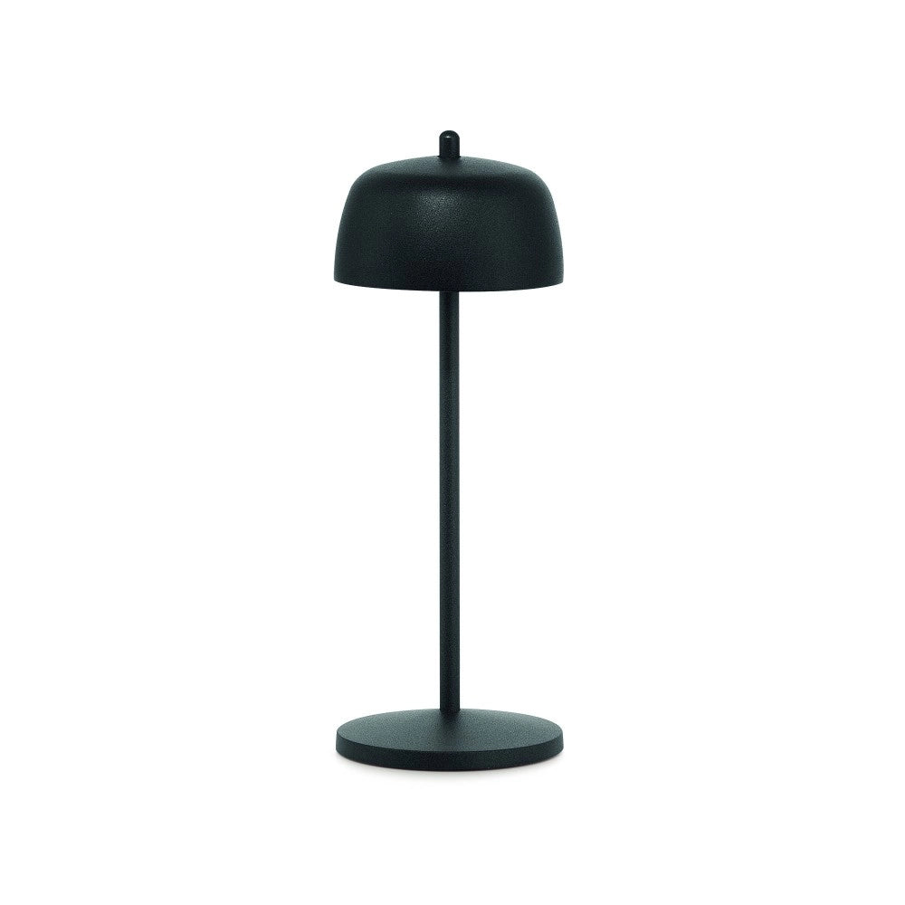 Zafferano Lampada a led da tavolo Circe Nera ricaricabile e dimmerabile