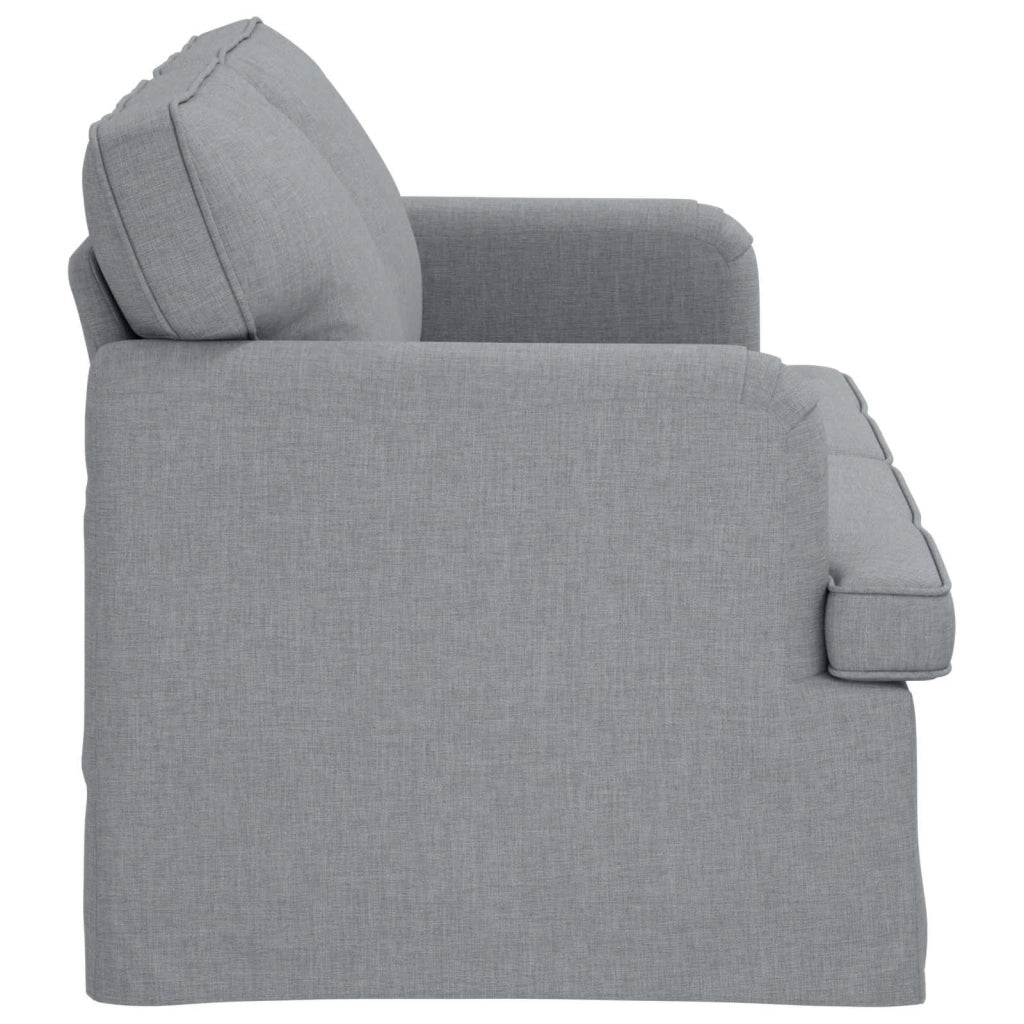 Divano | Divano da soggiorno | Sofa Grigio chiaro 162 x 80 x 85 cm Tessuto