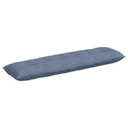Cuscino per Schiena | Cuscino dorsale Blu 180 x 50 cm Tessuto in Cords