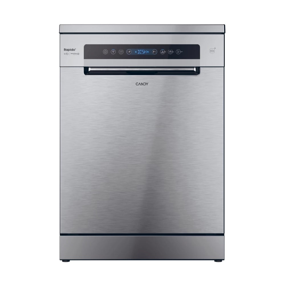 Lavastoviglie Candy Rapido CF 6C4F1X 16 Coperti Classe C (A85xL59,7xP59,8) Wi-Fi e BLE Inox