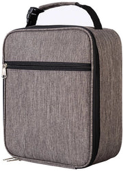 Lunchbox per uomini - Borsa per il pranzo riciclabile Unisex - Piccola borsa per il pranzo isolata, grigio scuro