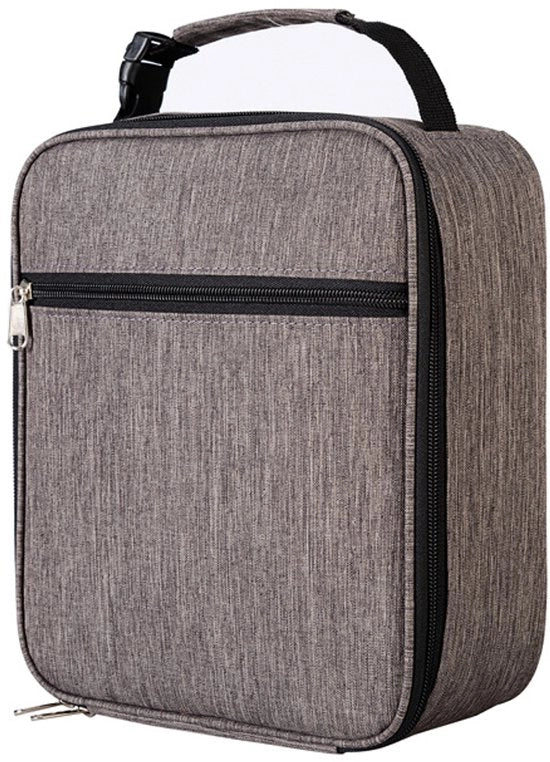 Lunchbox per uomini - Borsa per il pranzo riciclabile Unisex - Piccola borsa per il pranzo isolata, grigio scuro