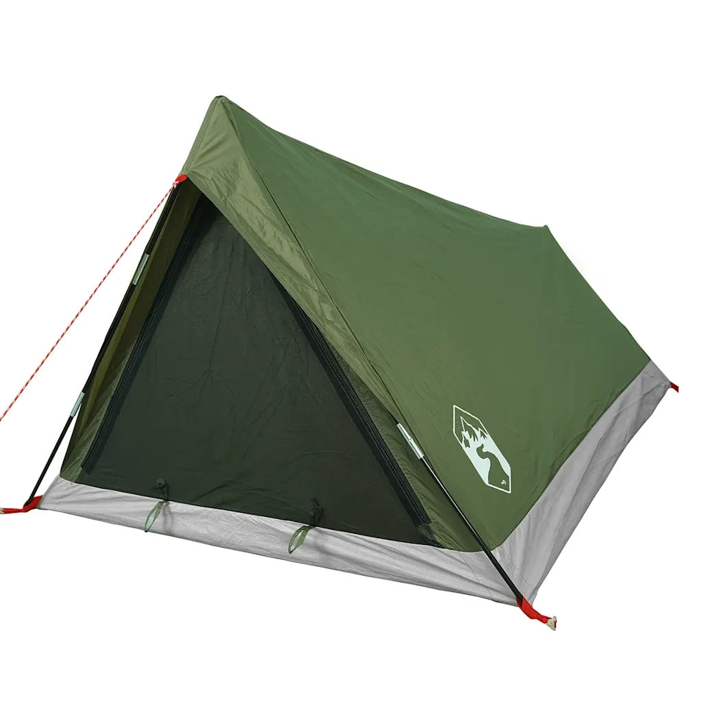 Tenda da Campeggio per 2 Persone-Tenda per Escursionismo Verde Oliva Impermeabile 165966