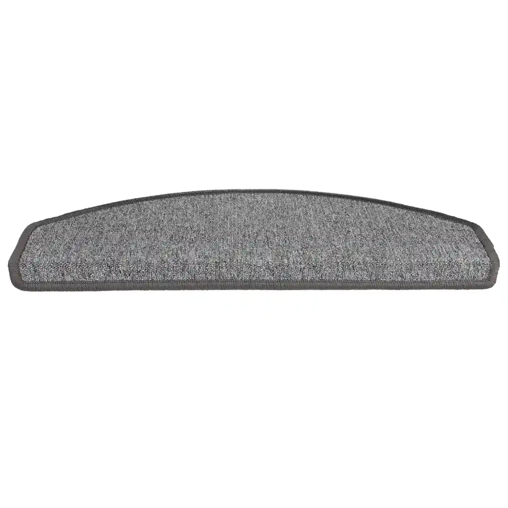 Tappetini per scale 20 pz 65x24x4 cm Grigio scuro Semicircolari Grandi 3365790