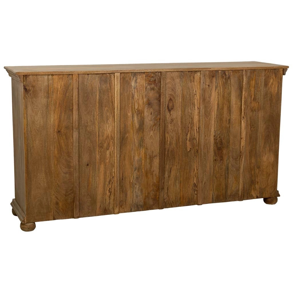 Credenza in legno artigianale marrone 180x45x96