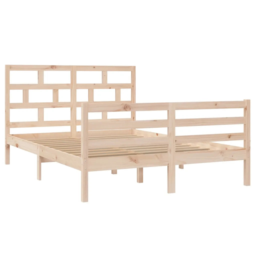 Giroletto-Struttura Letto in Legno Massello di Pino 140x200 cm 810966