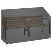 Copri Panca da Giardino-Copertura per Panca 8 Occhielli 190x70x70/88 cm Polietilene