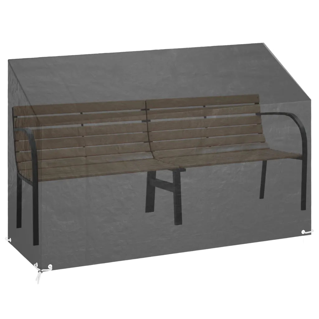Copri Panca da Giardino-Copertura per Panca 8 Occhielli 190x70x70/88 cm Polietilene