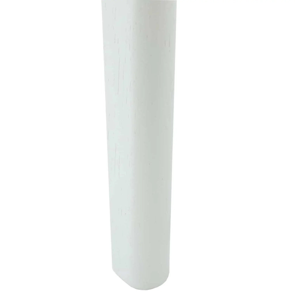 Sedia da pranzo 2 pcs Bianco e marrone Legno di gomma solido 42020409