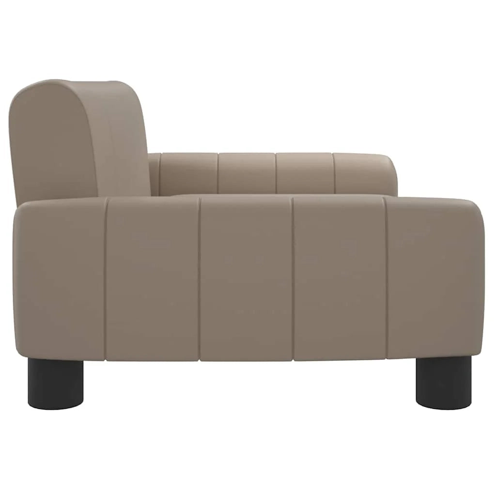 Cuccia per cani comoda cuccia da divano color cappuccino 70 x 45 x 30 cm similpelle marrone 02_0043079
