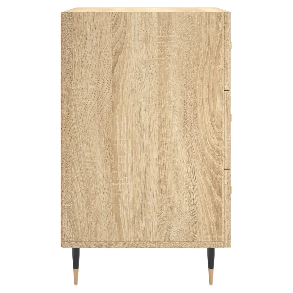 vidaXL Comodino Rovere Sonoma 40x40x66 cm in Legno Multistrato