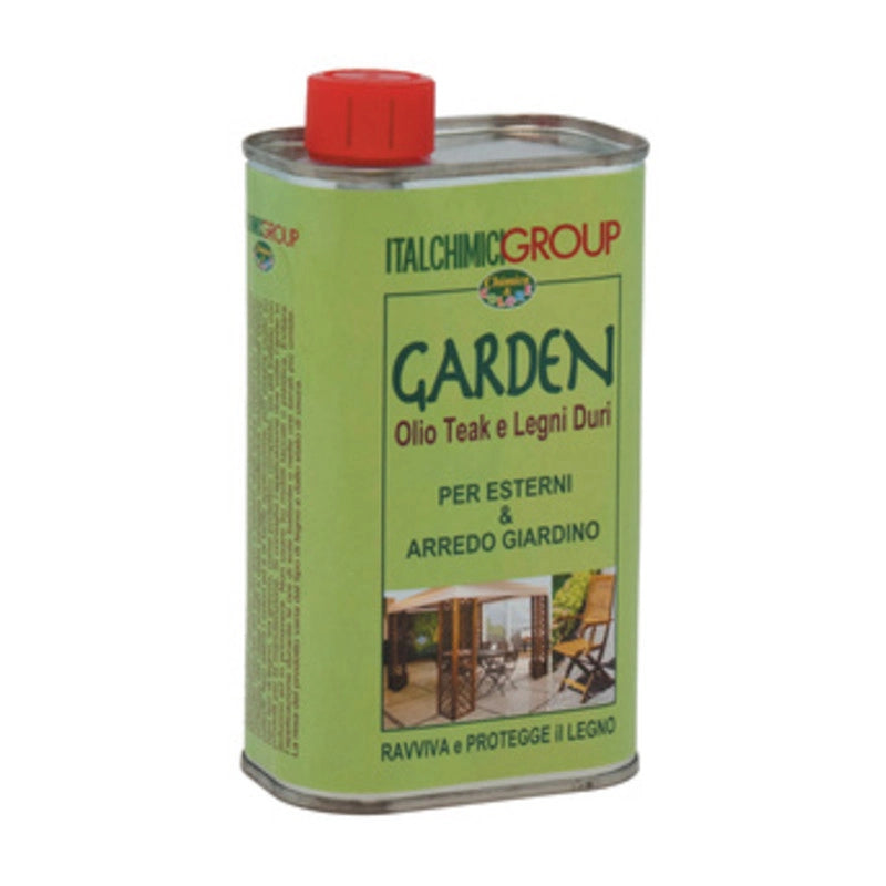 GARDEN OLIO PER TEAK E LEGNI DURI 500 ML- ITALCHIMICI- 12,0 pz