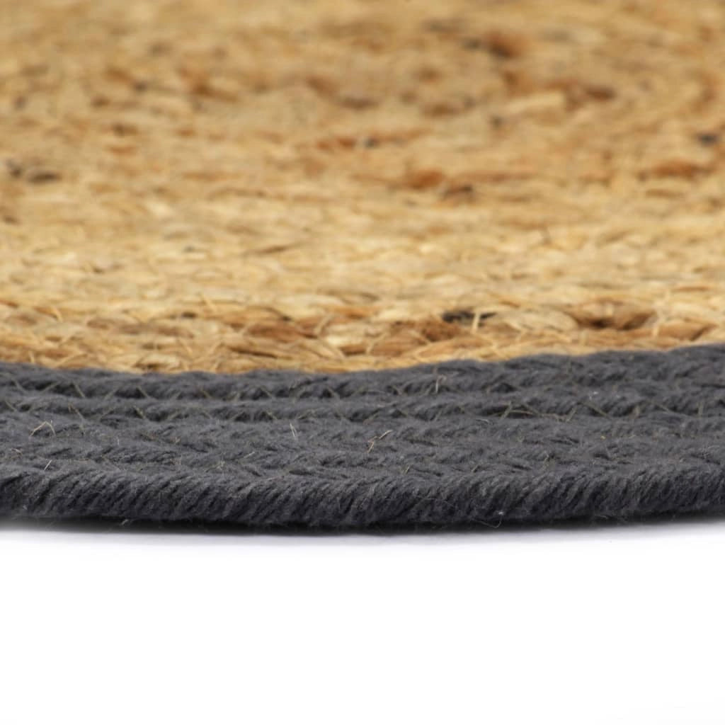 Tovagliette 4 pz Naturale e Antracite 38 cm in Juta e Cotonecod mxl 103454