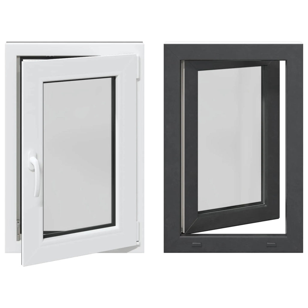Finestra per Soffitta RISOR 60 x 90 cm PVC e Vetro Antracite CFW3816313