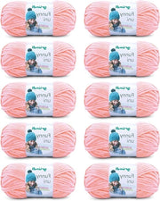 Set di fili di lana per cucire e ricamare in 100% poliestere 10 x 100 g/120 m spessore 5-6 di diametro