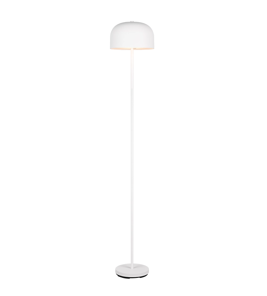 Piantana LED ricaricabile, metallo, bianco, H 147 cm, Jeff