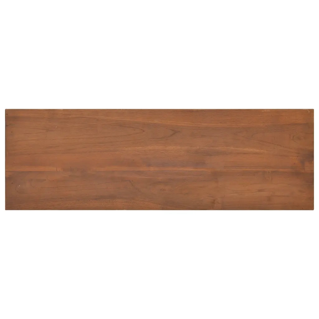 Mobile Porta TV 90x30x40 cm in Legno Massello di Teak 326118