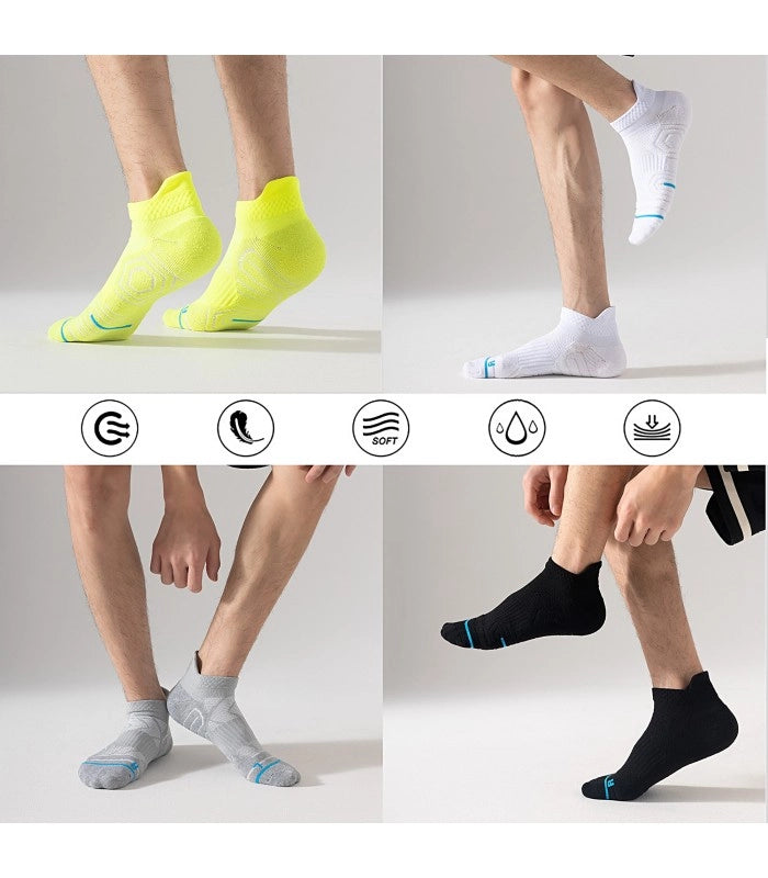 Calzini Caviglia Sportivi Asimmetrici Running Unisex | Taglia Unica 35–44 EU