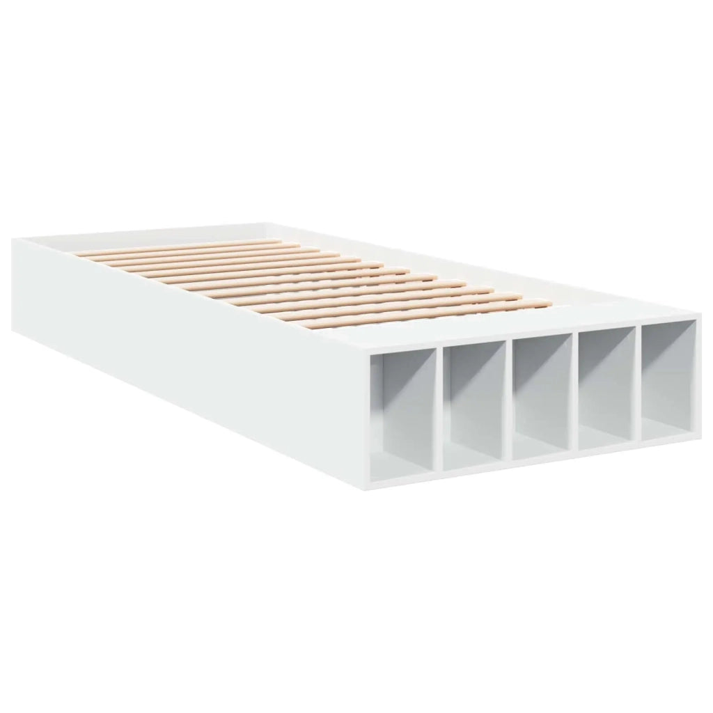 Telaio del letto con storage con lo scaffale Bianco 80 x 200 cm 3429557