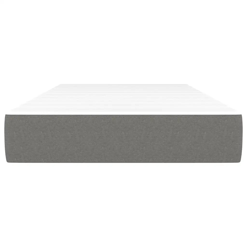 Materasso a Molle per Bambini-Materasso per letto Grigio Scuro 80x160 cm in Tessuto