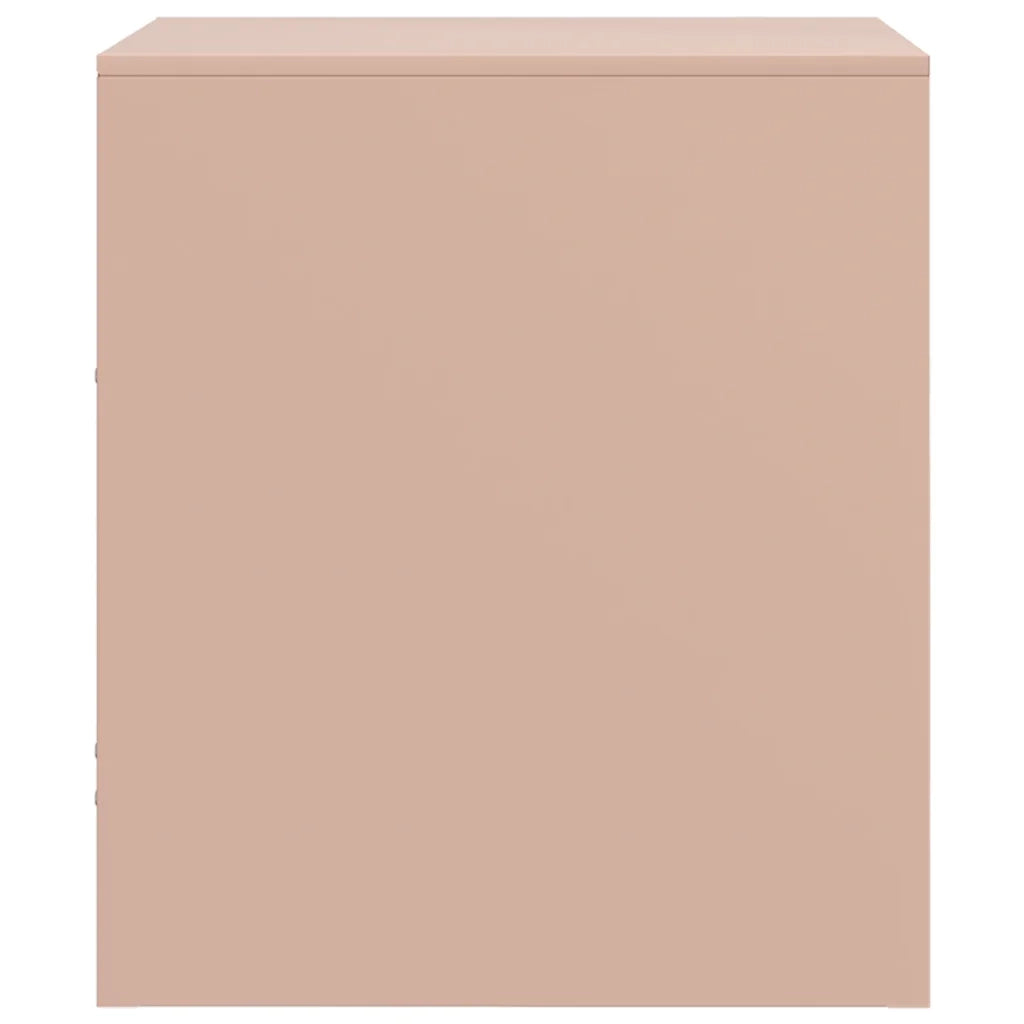 Comodino Rosa 34,5x39x44 cm in Acciaio
