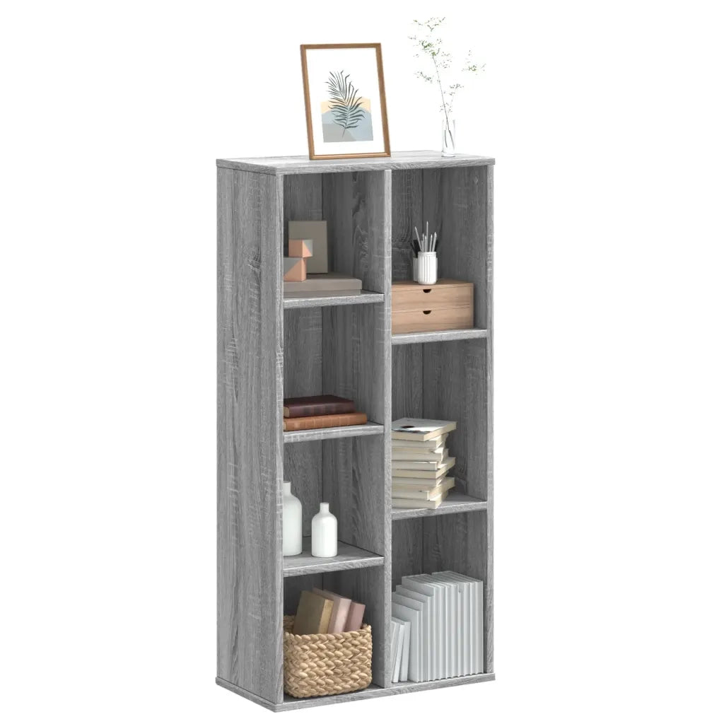 Libreria Grigio Sonoma 50x25x105 cm in Legno Multistrato 852794