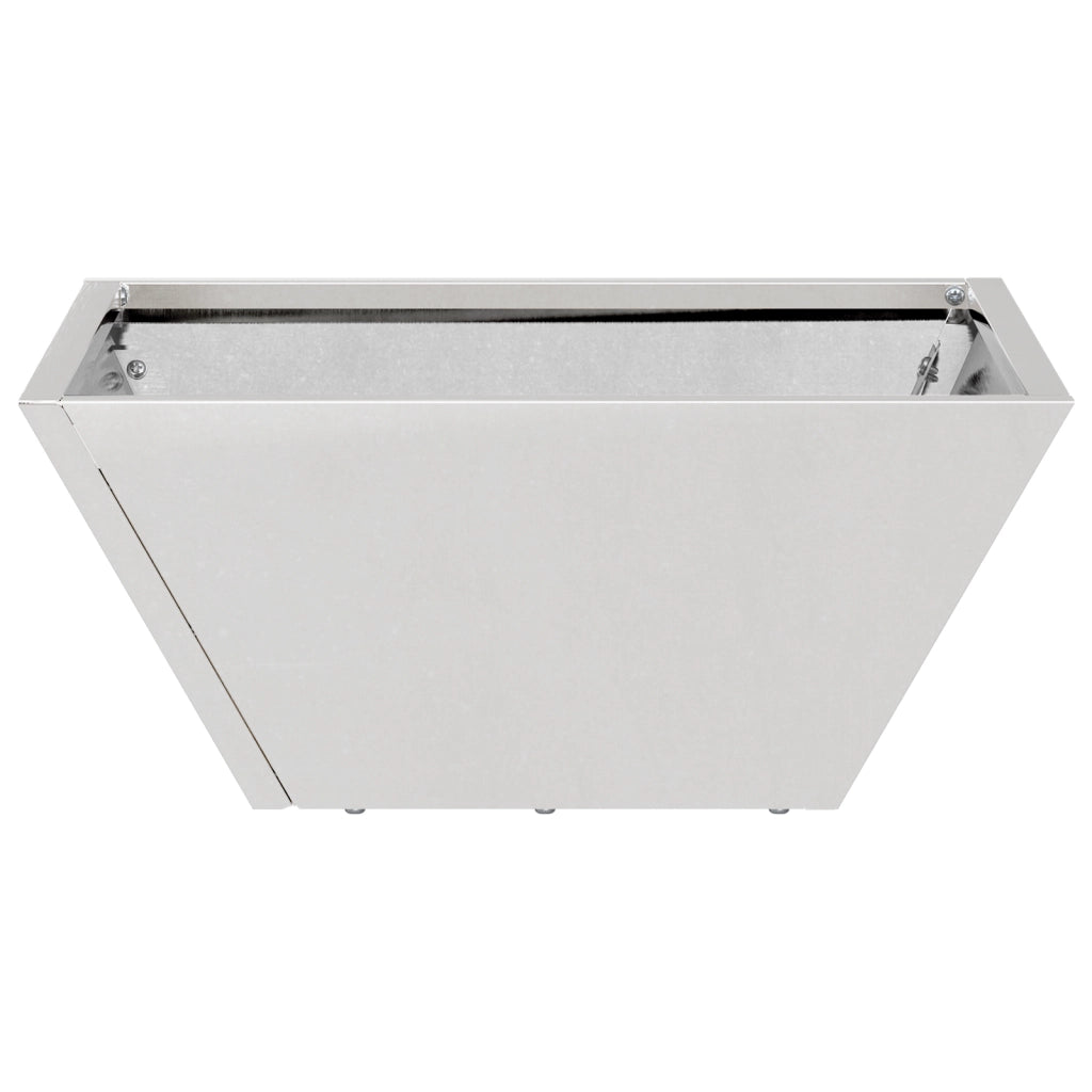 Fioriere a Ciotola per Giardino 5 pz 35x35x15 cm Acciaio Inossidabile