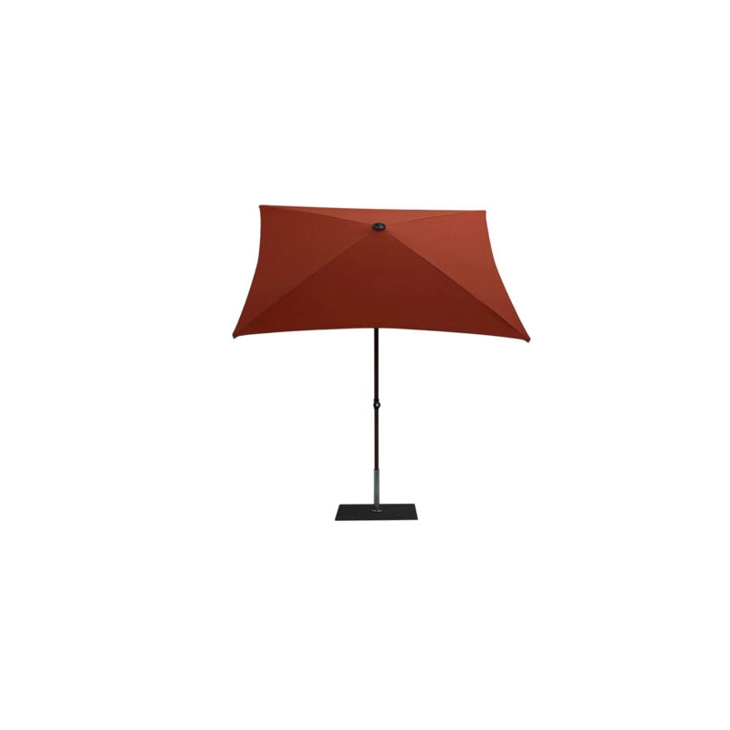 Ombrellone a palo centrale Trend Wood Q200x200 cm Made in Italy - TERRACOTTA