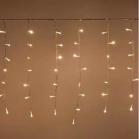 Luci di Natale tenda 400 Led plastica bianco caldo cm 750