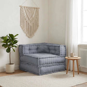 Unità di Divano Modulare Grigio 70 x 70 x 56 cm Tessuto 4019045