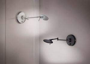 Applique da Interno a LED in Metallo Nickel Opaco