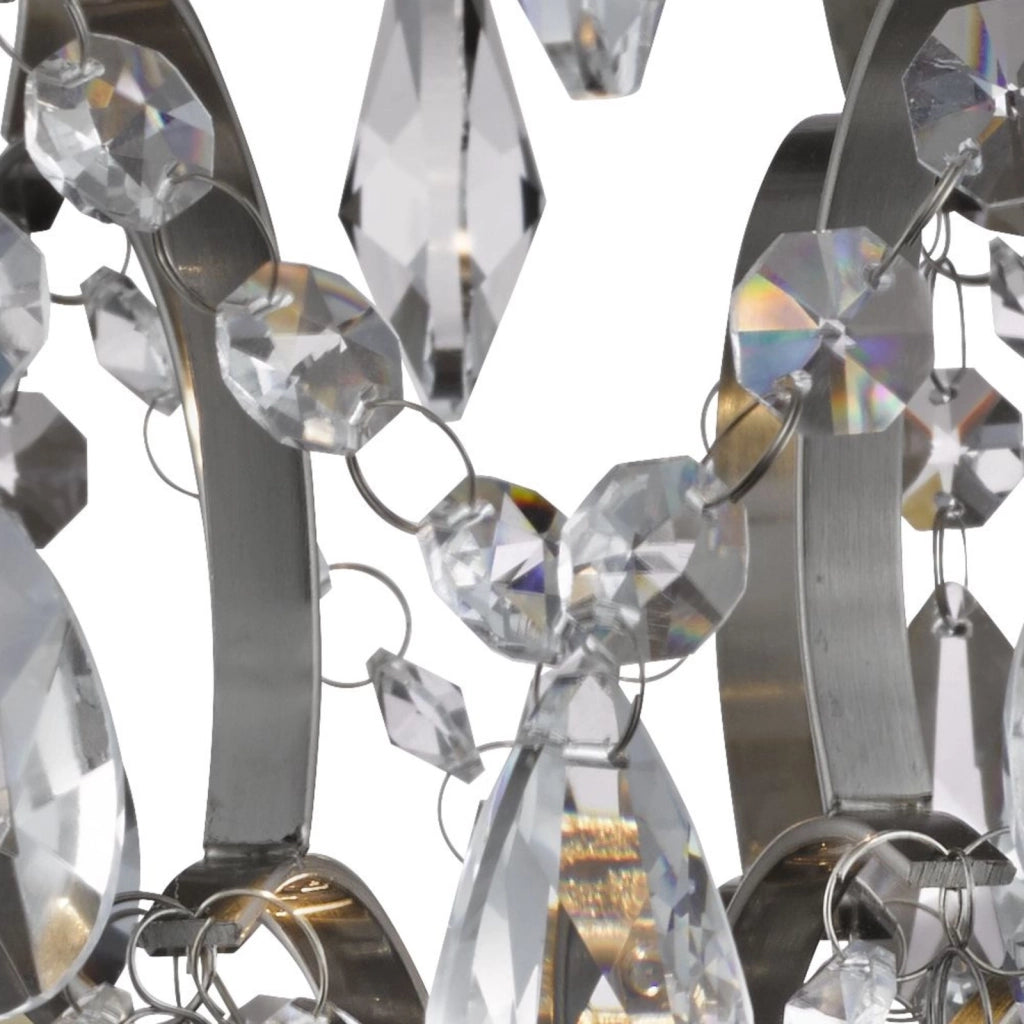 Lampada a Soffitto Classica Bella Acciaio Cromo Vetro 1 Luce Gu10