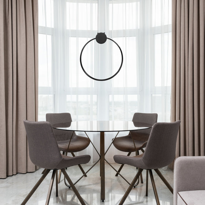 Lampada Da Soffitto Led App1395-cp Black 40cm