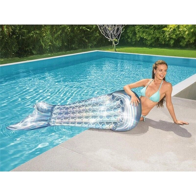 BESTWAY GONFIABILE CODA DI SIRENA IRIDESCENTE 193 X 101 CM