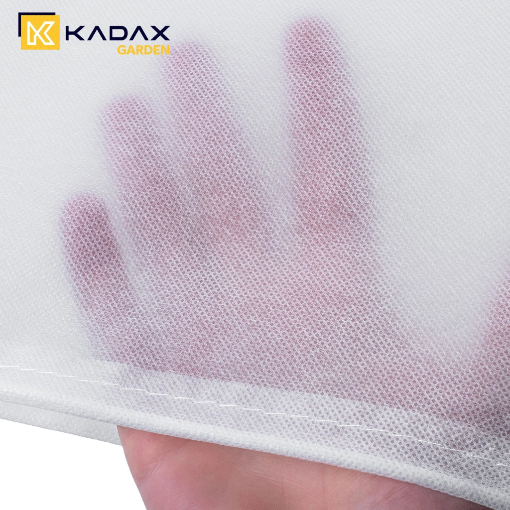 KADAX Cappuccio protettivo invernale per piante 1,2x1,8 m, sacco agrotessile con cordino 50 g/m